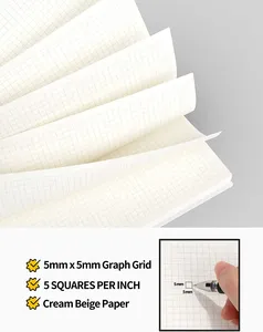 Myway Sổ Tay Xoắn Ốc Lưới Bề Mặt Nhẵn Trong Suốt Nhiều Màu Tùy Chỉnh Sổ Tay Nhật Ký Bìa Nhựa Mờ Chống Nước - Product Image 4