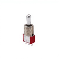 Mini interrupteur à bascule SPDT 5A 125VAC 2A 250VAC 3 broches, interrupteur à bascule en métal pour panneau de commande