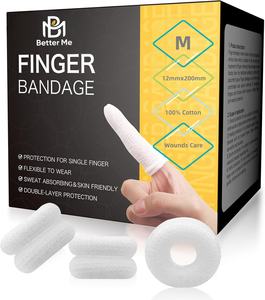 Bandage tubulaire en coton de soutien pour les doigts, idéal pour les premiers secours, les soins des plaies, le jardinage et le fitness - Product Image 2