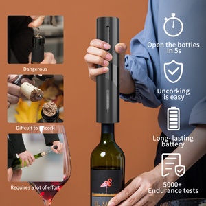 Tire-bouchon électrique classique rechargeable, ouvre-bouteille automatique avec base de rangement - Product Image 2