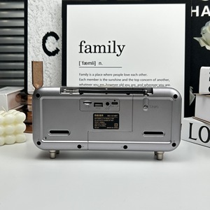 Creative Multifunctional Ambient Light BT Speaker with Card Insertion Portable Multi band FM Retro <b>Radio</b> Premium Gift - Product Image 2