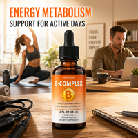 Formule Liquide Douce pour le Bien-être Nerveux des Adultes Occupés – Vitamines du Complexe B en Gouttes Liquides – Approvisionnement Direct Usine