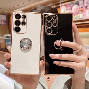 Fundas de teléfono suaves chapadas estilo ns para Samsung <span class=keywords><strong>Galaxy</strong></span> 21, fundas galvanizadas con borde de anillo para iPhone - Product Image 2