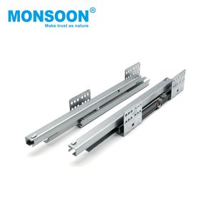 Système de glissières de tiroir dissimulées sous le meuble, gris, double paroi, 167 mm, pour rangement de cuisine, système de tiroirs ultra-plat - Product Image 2