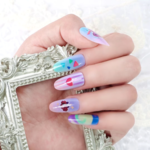 Ongles press-on personnalisés, faux ongles faits main sur mesure, choisissez n'importe quelle forme et longueur, ongles à coller réutilisables de luxe, cadeau pour elle - Product Image 3
