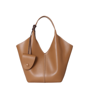 Customized Logo Genuine Leather Luxury Women's Handbags Simple Solid Color Waterproof Magnetic Closure Removable <b>Strap</b> <b>Shoulder</b> - Product Image 1