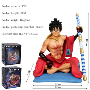 <span class=keywords><strong>Figura</strong></span> de Zoro con Espada de One Piece, Estilo Kimono, Modelo de PVC de 10 cm, Juguete de Anime, Decoración Coleccionable, Regalo - Product Image 2