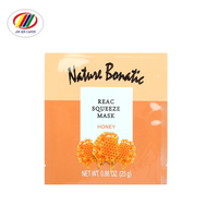 Vente directe d'usine, emballage personnalisé pour masque de soin de la peau, sac coloré scellé sur trois côtés, laminé BOPP+VMPET+PE, sac sous vide