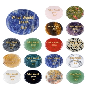 <span class=keywords><strong>Piedra</strong></span> <span class=keywords><strong>de</strong></span> Cristal Natural <span class=keywords><strong>de</strong></span> 45 mm, WWJD (¿Qué haría Jesús?), <span class=keywords><strong>Piedra</strong></span> Ovalada para el Pulgar, Cristal Curativo para el Alivio <span class=keywords><strong>de</strong></span> <span class=keywords><strong>la</strong></span> Ansiedad y <span class=keywords><strong>la</strong></span> Meditación - Product Image 1