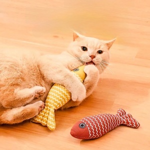 Rarewe, producto para mascotas, masticable juguete para gatos, relleno personalizado de algodón y lino, juguetes para peces, hierba gatera, pez simulado, juguete para gatos - Product Image 4