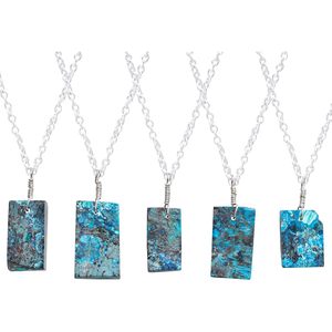 Collar con Colgante de Shattuckita Natural en Bruto YASHEE, Joyería para Mujer con Piedras Preciosas Naturales, Cristales Curativos, Reiki, Wicca, Delicado y Calmante - Product Image 2