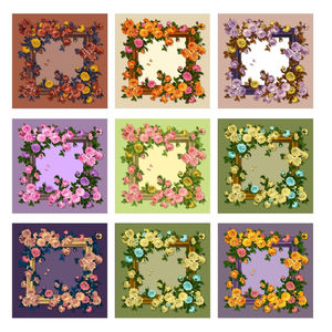 Écharpe de cou en soie de Logo personnalisé de haute qualité pour les femmes sérigraphie traditionnelle fleurs <span class=keywords><strong>Rose</strong></span> <span class=keywords><strong>William</strong></span> Morris Style 100% Soie en soie - Product Image 1