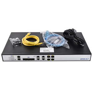 Dispositivo de Red de Fibra Óptica de Alta Velocidad GPON OLT de 4 Puertos con Enlace Ascendente de 10 Gigabits, Procesamiento a Velocidad de Cable, Relación de División 1:128, Ranura SFP 10GE - Product Image 6