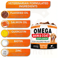 Huile de poisson liquide Oméga 3 pour chiens et chats (EPA DHA) – Complément nutritionnel favorisant la santé de la peau et du pelage – Fournisseur d'usine OEM/ODM