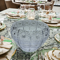 Verre en cristal transparent Lalique personnalisé, style bohème, pour mariage, écologique, durable, de qualité alimentaire, non toxique, à large ouverture, fait main