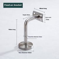 Accessoires de design pour main courante en acier inoxydable, support pour escaliers