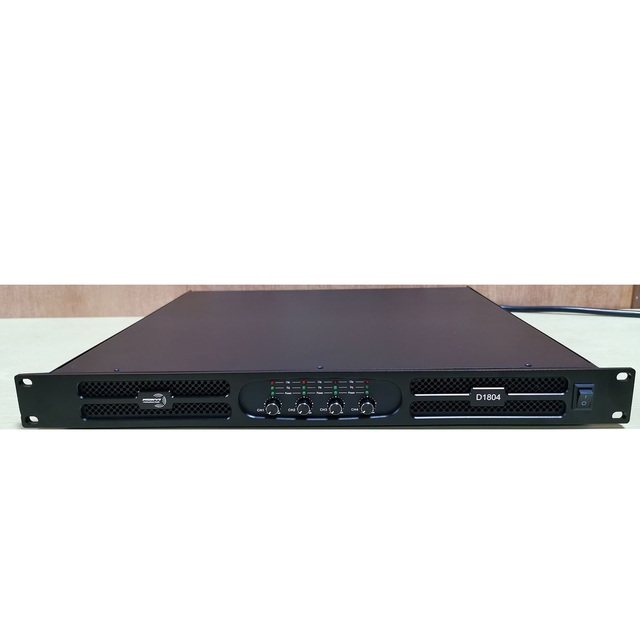 D1804 Digital Professional m Audio 4 Channel 2000w High 1u Class d Big Line Array Power Amplifier