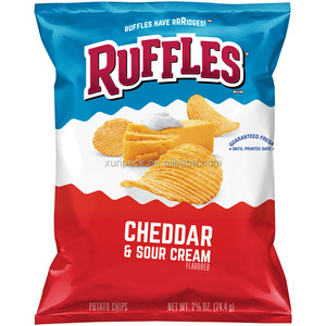 Custom foil food pouch snack crisps printed plastic potato chips popcorn packaging bags for plantain chips