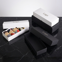 Boîte tiroir en carton pliable et recyclable pour chaussettes, conteneur épais en kraft avec pelliculage mat, emballage personnalisé pour la vente au détail de vêtements