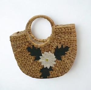 Bolso Versátil de Jacinto de Agua, Bolso Grande Tejido, Ideal para Escapadas de Fin de Semana, Compras, Suave y Ligero, Exportación Internacional - Product Image 1