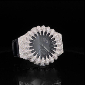 Buss Down GA2100 Handmade Metal <strong>Watch</strong> Bezel 925 Sterling Silver VVS Moissanite Diamond Iced <strong>Watch</strong> Parts Claw Shock <strong>Watch</strong> <strong>Case</strong> - Product Image 5