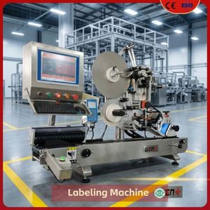 Machine d'étiquetage de flacons compte-gouttes / Précision <span class=keywords><strong>pour</strong></span> les petites industries des sciences de la vie, flacons ronds - Product Image 1