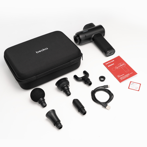 Beoka 핫 마사지 건 전문 신체 휴대용 깊은 조직 전기 마사지 건 열 브러시리스 모터 근육 이완 - Product Image 6