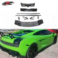 Kit carrosserie en fibre de carbone style DMC pour Lamborghini Gallardo : pare-chocs avant, jupes latérales, diffuseur arrière, spoiler.