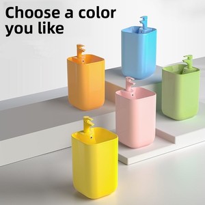 Lavabo Rectangular con Pedestal para Niños, Lavabo <span class=keywords><strong>Exterior</strong></span> de una Pieza, Diseño Moderno y Minimalista, Soporte para Grifo de Dos Orificios - Product Image 2