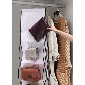 14 Clear Pockets Hanging Shoe Organizer Storage Bag for Handbags or Purse <b>Clothes</b> <b>Boxes</b> Product Type - Product Image 5