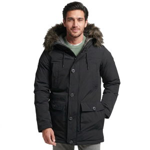 High Quality Men's Winter Parkas Long Sleeve Hooded <b>Jackets</b> with Cotton Filled Zipper Closure <b>Plus</b> <b>Size</b> L-7XL Stand - Product Image 1