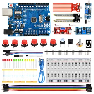 KUONGSHUN Starter Kit mit Verkaufs box für Schulkinder Pädagogisches Programmier kit Lernspiel zeug für Arduino uno r3