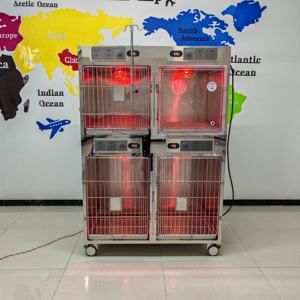 Kediler ve köpekler için SAFECAREYOU veteriner yoğun bakım kafesi çelik konstrüksiyon 1 yıl garanti - Product Image 6