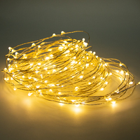 Guirlandes lumineuses à brancher, 100m, 200m, 300m, 400m, 500m, fil de cuivre vert/argenté, lumières scintillantes pour Noël et mariage