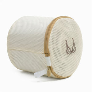 4 पीसी भारी शुल्क कढ़ाई जाल बैग जिपर कपड़े धोने की लंदरी धोने वाली ब्रा सुरक्षा थोक नाजुक वॉशिंग बैग - Product Image 4