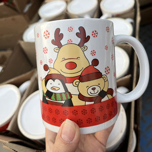 Tazas de Cerámica Personalizables para las Fiestas con Diseños de Calcomanías con el Logotipo de Feliz Navidad para Amantes del Café, Tazas de Cerámica Navideñas - Product Image 4
