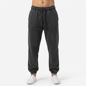 Pantalons de survêtement décontractés pour hommes avec poches zippées, molleton épais, pantalons de jogging chauds en coton, pantalon thermique imperméable - Product Image 1