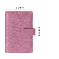 Lot de classeurs budgétaires A6 blancs personnalisés en spirale, système d'enveloppes de budget, planificateurs avec motif crocodile