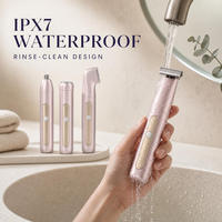Alat Cukur Rambut Intim Wanita 4-in-1 dengan Perlindungan Air IPX7 Penuh dan Baterai 600mAh, Alat Cukur Tubuh Isi Ulang untuk Perawatan di Rumah.