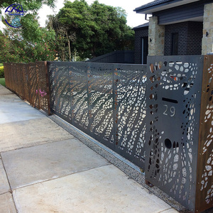 Tùy chỉnh hiện đại Nhôm hàng rào laser cắt kim loại hàng rào tấm màn hình riêng tư - Product Image 5