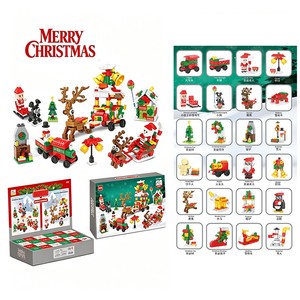 Calendrier de l'Avent de Noël EPT 24 jours, blocs de construction 779 pièces, jouet arbre de Noël, compte à rebours pour Noël, boîte cadeau surprise - Product Image 3
