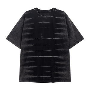 <span class=keywords><strong>Camiseta</strong></span> Extra Grande de Algodón 100% con Estampado Personalizado, Lavada con Ácido, Estilo Vintage, Conjuntos Familiares a Juego, Mamá e Hija - Product Image 3