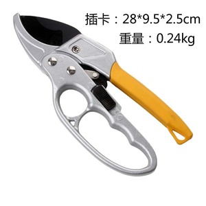 Garden Shears Bypass Pruner Alloy Steel Blade 20-30 Mm Trimming Diameter Manual Operation Yellow Plastic Handle - Product Image 1