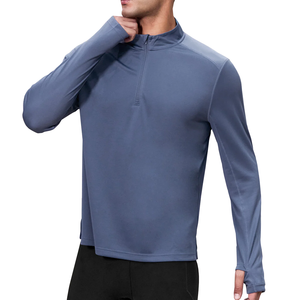 เสื้อยืดแขนยาวผู้ชายแบบสปอร์ต ปรับแต่งสไตล์ได้ พร้อมซิป - Product Image 5
