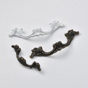 European Classic Zinc Alloy Furniture Handle <b>Drawer</b> Pull Bar Antique Bronze White 52 83mm Hole Spacing - Product Image 2