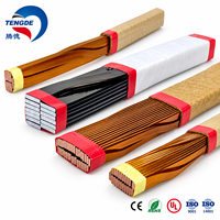 Kawat Tembaga Persegi Panjang Solid Continuously Transposed Conductor (CTC) dengan Isolasi Polyesterimide/Polyvinyl Formal