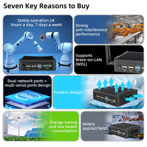 Mini PC industriel sans ventilateur Windows 11, processeur Intel N5095, mini PC <span class=keywords><strong>NUC</strong></span>, USB3.0*4, PC industriel embarqué sans ventilateur - Product Image 6
