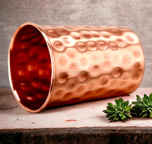 Top Selling Hammered Pure Copper Cups For Drinking Water Glasses Tumblers Copper Glass for Ayurveda Health Benefits - Product Image 4