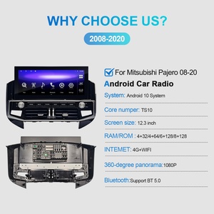 NaviHua for Mitsubishi Pajero 2008-2020 Car Upgrade 12.3'' Android Car Radio Multimedia Carplay Auto GPS Stereo Head Unit <b>Player</b> - Product Image 4