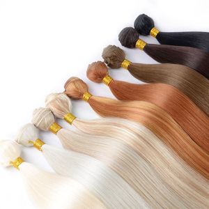 Ciocche di <span class=keywords><strong>Capelli</strong></span> Lisci Effetto Seta per Salone Extension di <span class=keywords><strong>Capelli</strong></span> Naturali Fibre Artificiali Super Lunghe Sintetiche Yaki Lisce Tessitura <span class=keywords><strong>Capelli</strong></span> Piene fino alle Punte - Product Image 3
